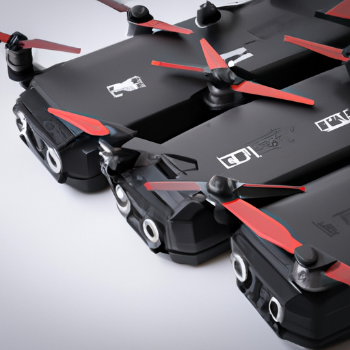 3. An image of high-quality drone battery packs with unique features highlighted.